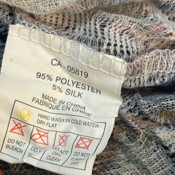 New with tags boutique brand FUNSPORT boho bohemian long sleeve blouse top. - Picture 6 of 8